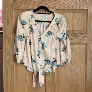 Tie front blouse LOFT